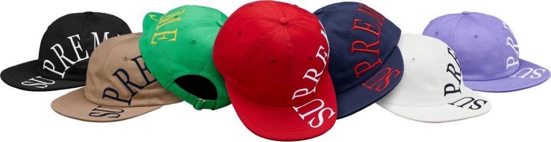 新品未使用18SS Supreme Side Arc 6-Panel cap