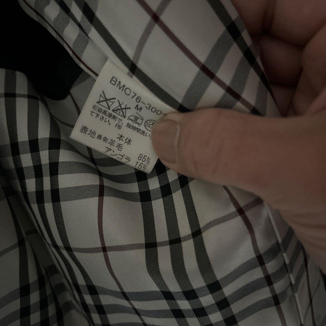 BURBERRY BLACK LABELブラック トレンチコート ストライプ裏地