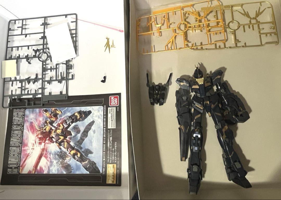 【ジャンク】組立済MG1/100小説版ユニコーンガンダム2号機バンシィ箱説付 未開封】MG 1/100 小説版ユニコーンガンダム2号機バンシィver