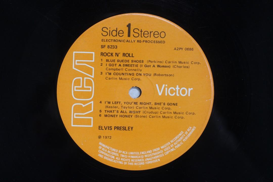 Elvis Presley Rock 'n' Roll UK盤 LP 両面マト1