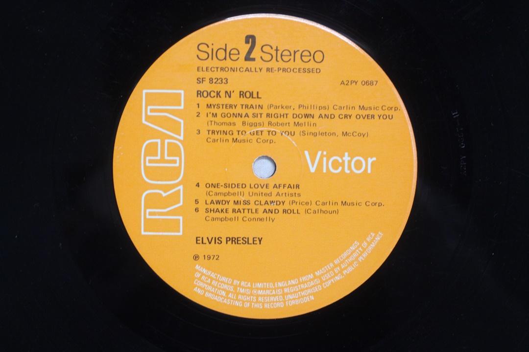 Elvis Presley Rock 'n' Roll UK盤 LP 両面マト1