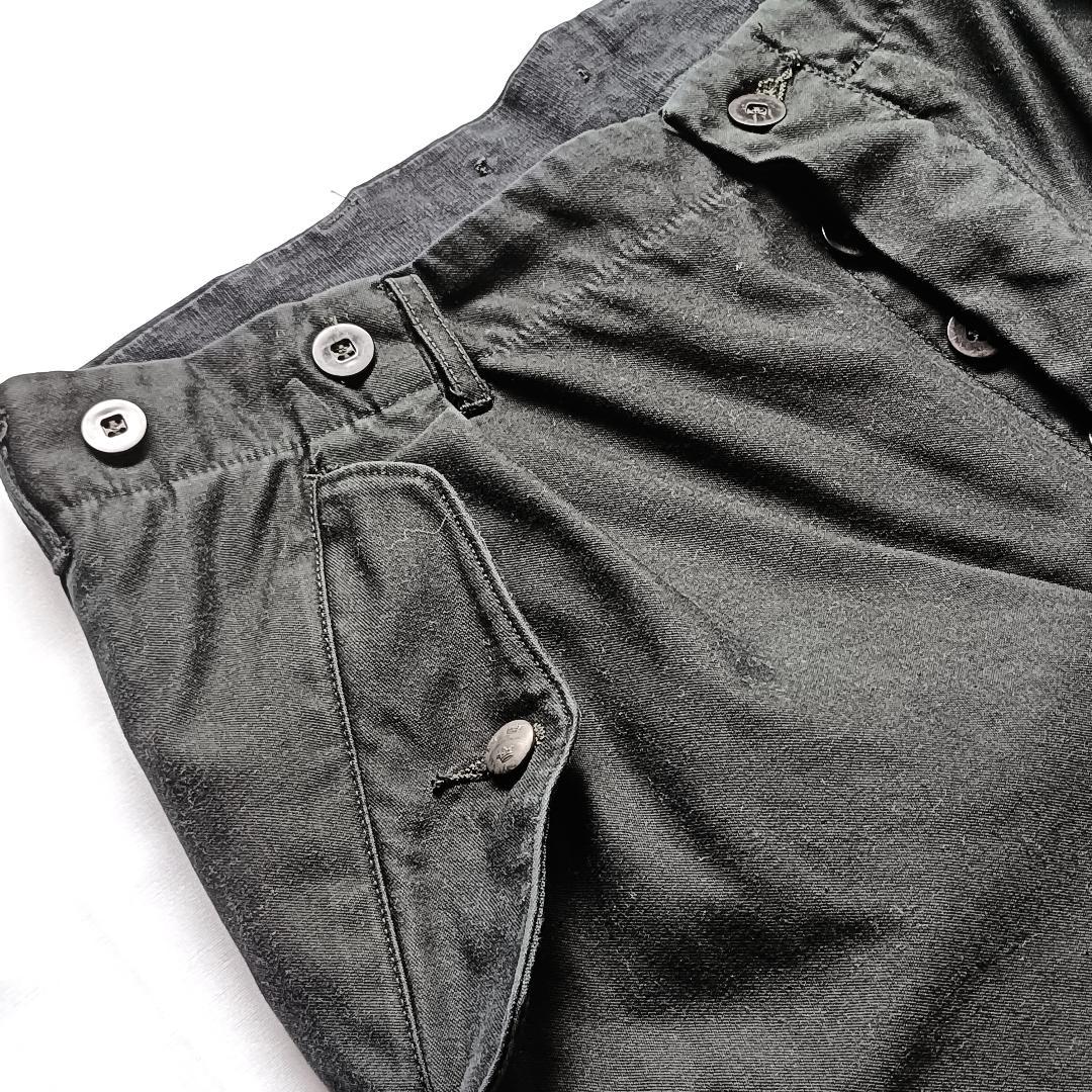 【MARC LE BIHAN】ミリタリーカーゴリメイク・サロペットパンツ