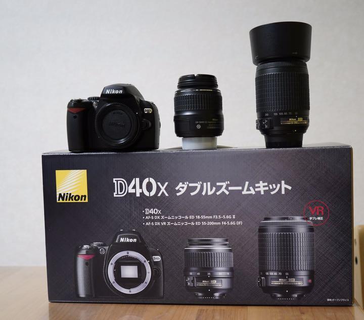 Nikon D40X Wズームキット おまけつき - メルカリ