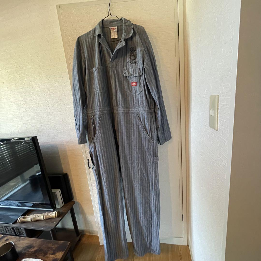 ★激レア　ラットフィンク ✖️Dickies つなぎ ヘリンボーン　バックプリント
