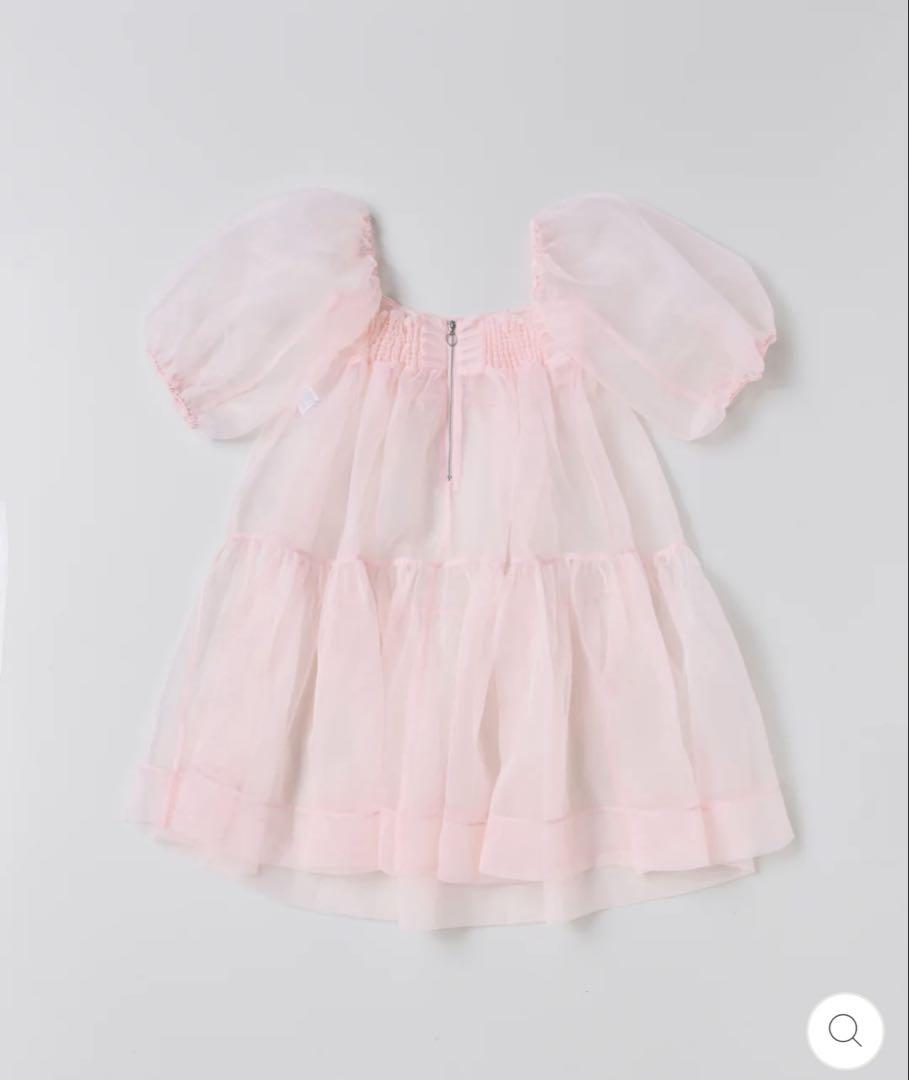 ワンピース ORGANDY FLARE MINI DRESS