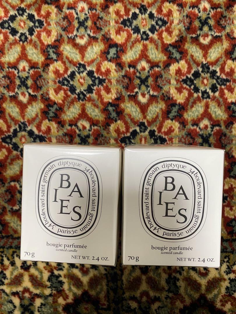【新品　未使用】diptyque BAIES べ　ミニキャンドル　70g×2個