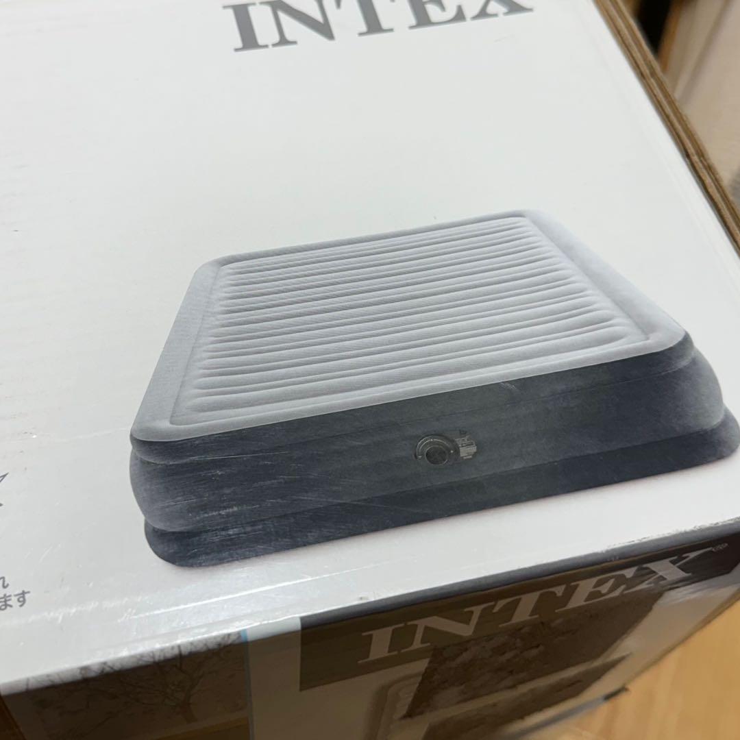 INTEX CPミッドライズエアーベッド ACポンプ付き ダブル U-67767