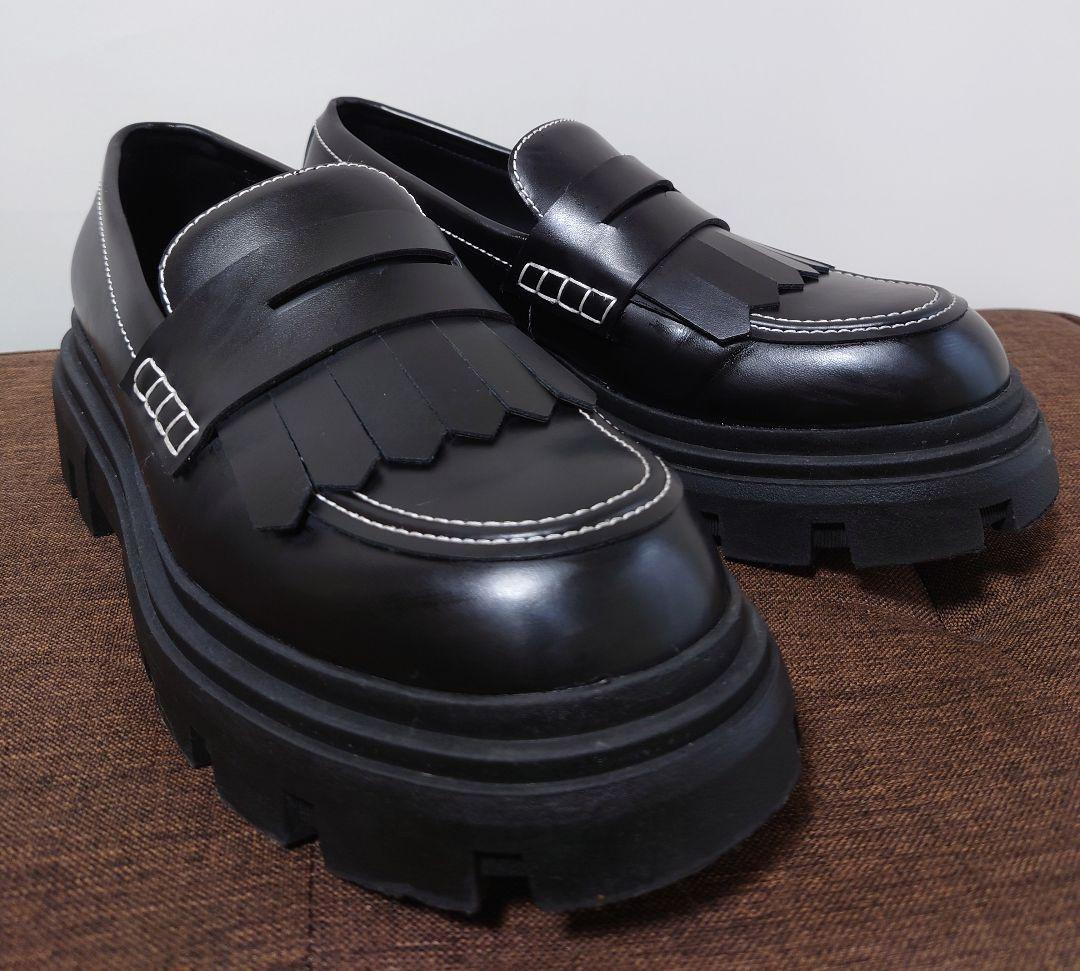 ZARA ザラ Chunky Sole フリンジ チャンキー ローファー