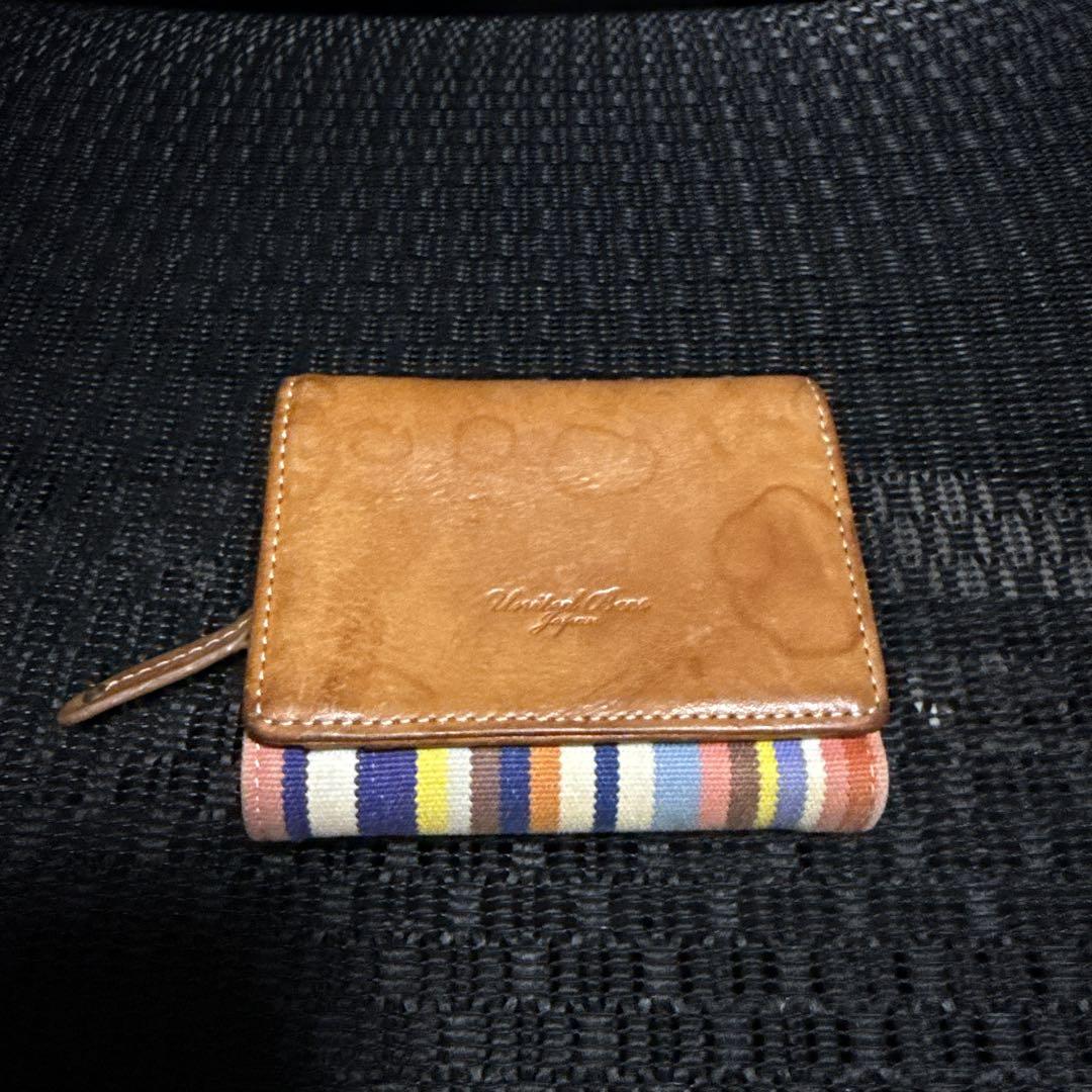 UNITED BEES イタリアンレザー 三つ折り財布
