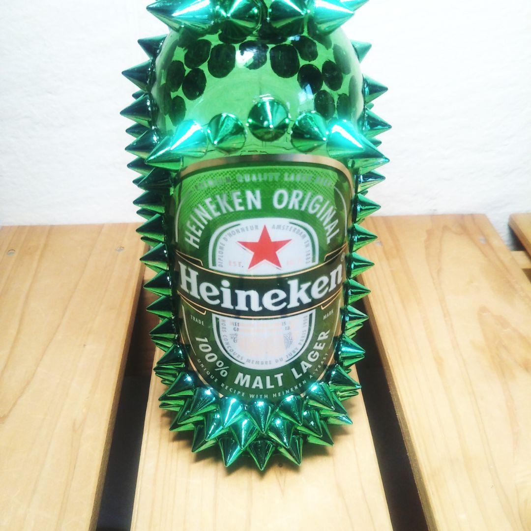 オシャレなインテリア♫一輪挿しに♫『Heineken』デザイン瓶