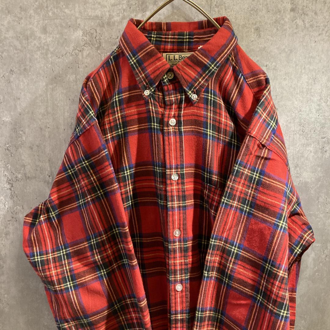 SP古着　80`s LL BEAN USA製　綿シャツ　メンズm相当　希少人気