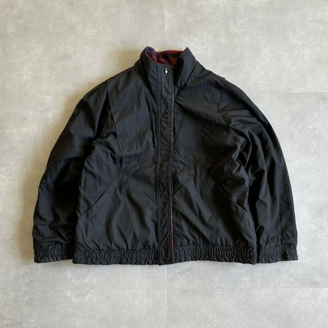 90s 古着 リバーシブル 短丈 ブルゾン ドリズラー ハリントン ジャケット