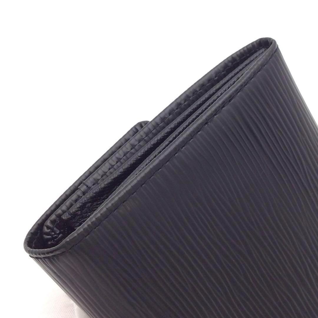 定番 極美品 ルイヴィトン エピ 黒 メンズ レディース 長財布 本物