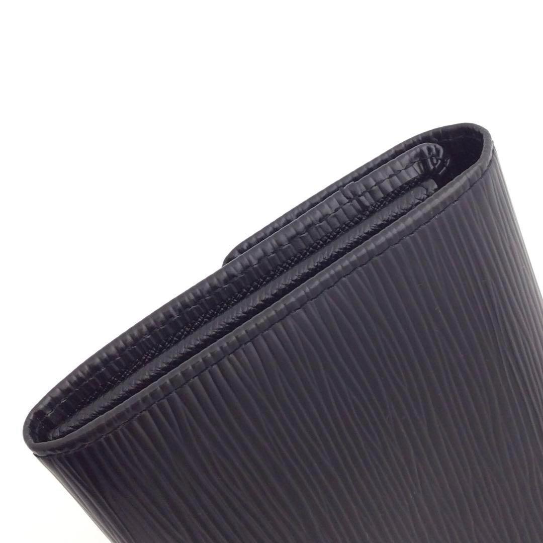 定番 極美品 ルイヴィトン エピ 黒 メンズ レディース 長財布 本物