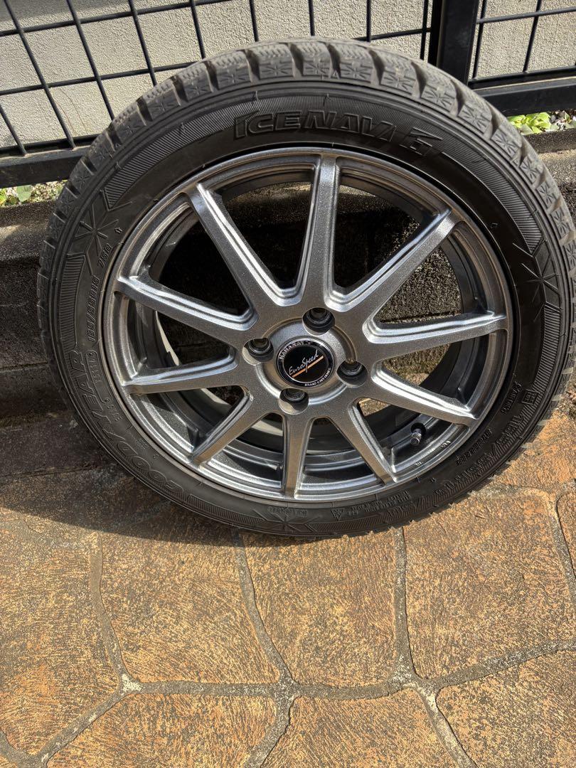 の*ぶ様 軽自動車スタッドレスタイヤ15インチPCD100 165/55R15冬