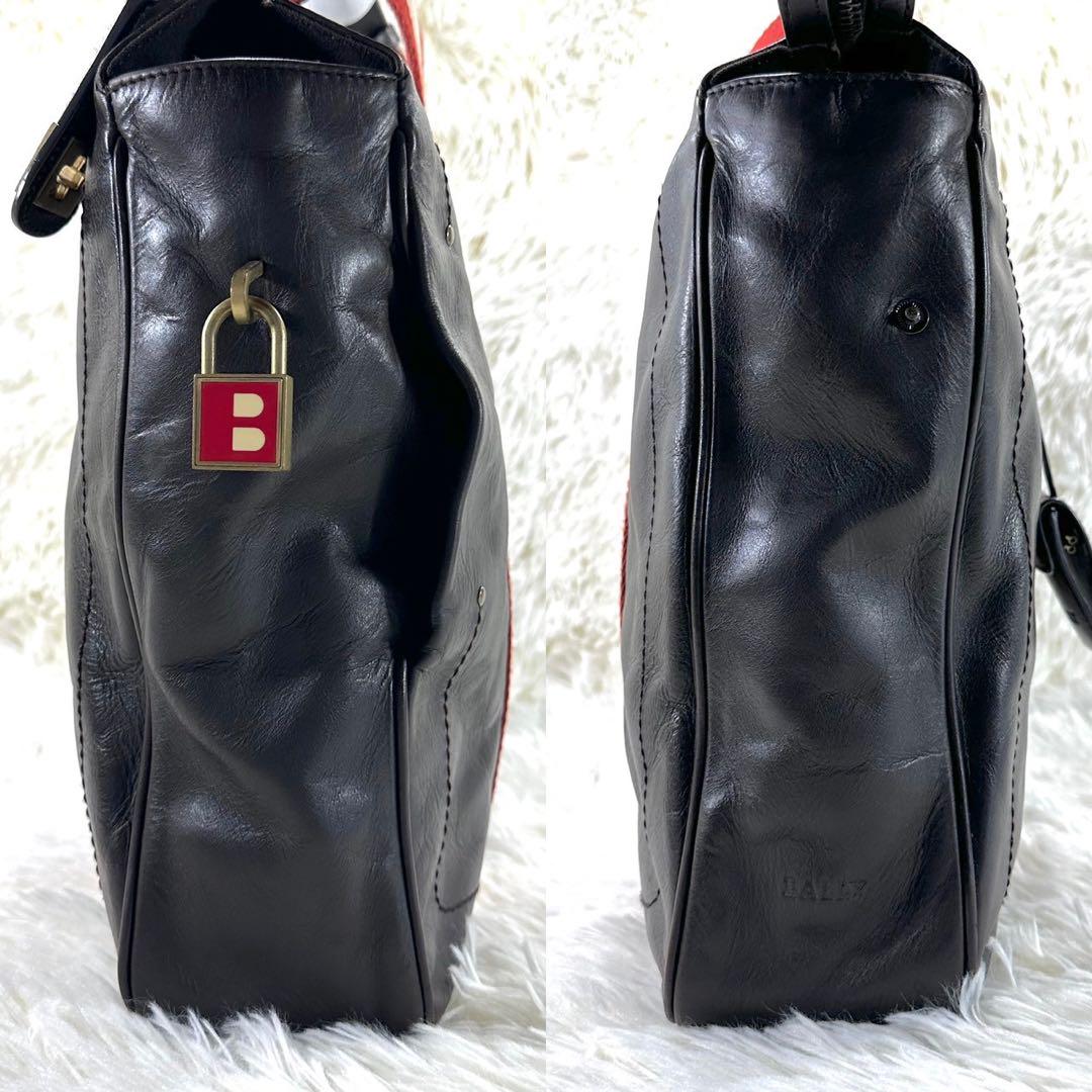 【美品】BALLY バリー ビジネスバッグ トレスポ　レザー 赤 971F