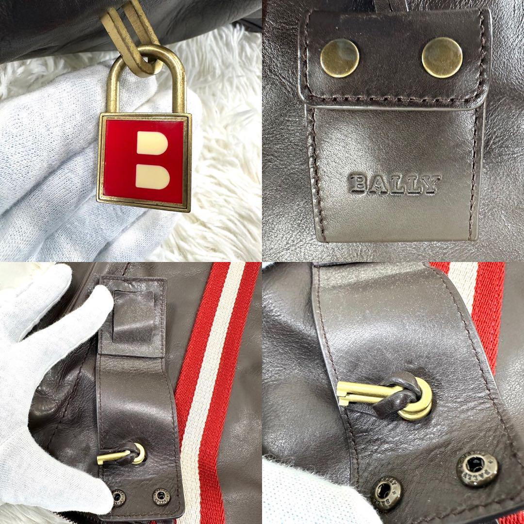 【美品】BALLY バリー ビジネスバッグ トレスポ　レザー 赤 971F