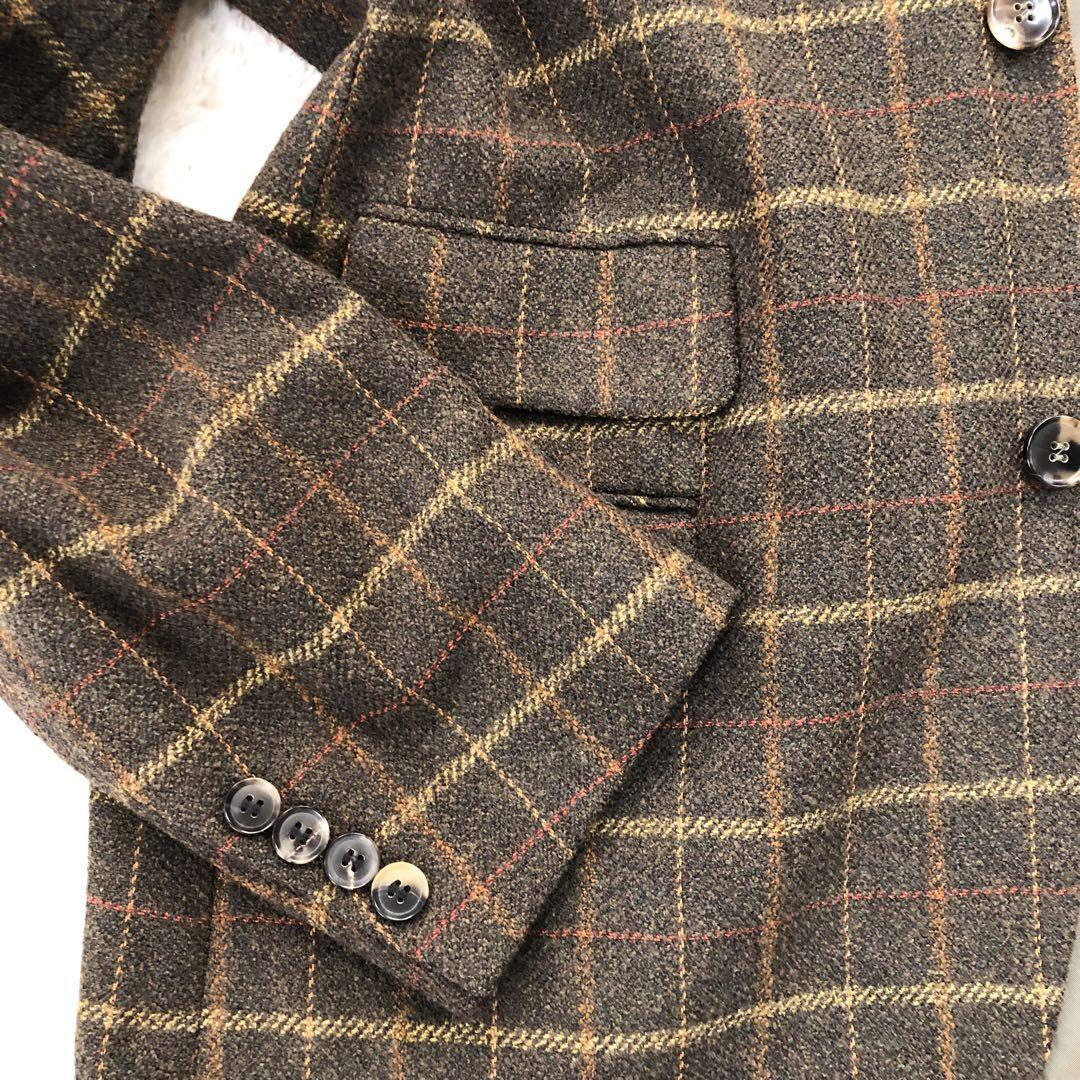 HUGO BOSS ヒューゴボス テーラードジャケット チェック ウール