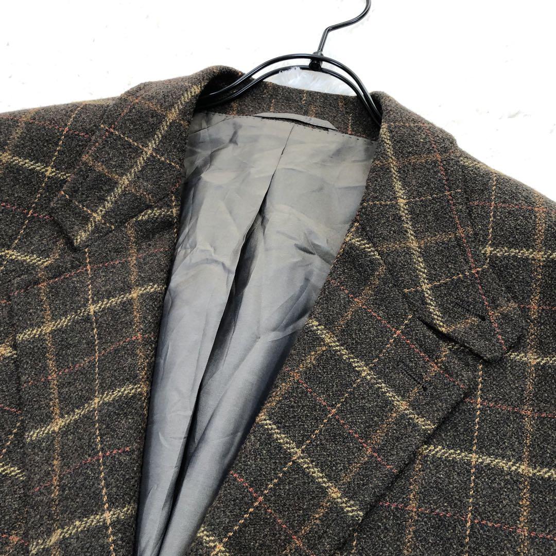 HUGO BOSS ヒューゴボス テーラードジャケット チェック ウール