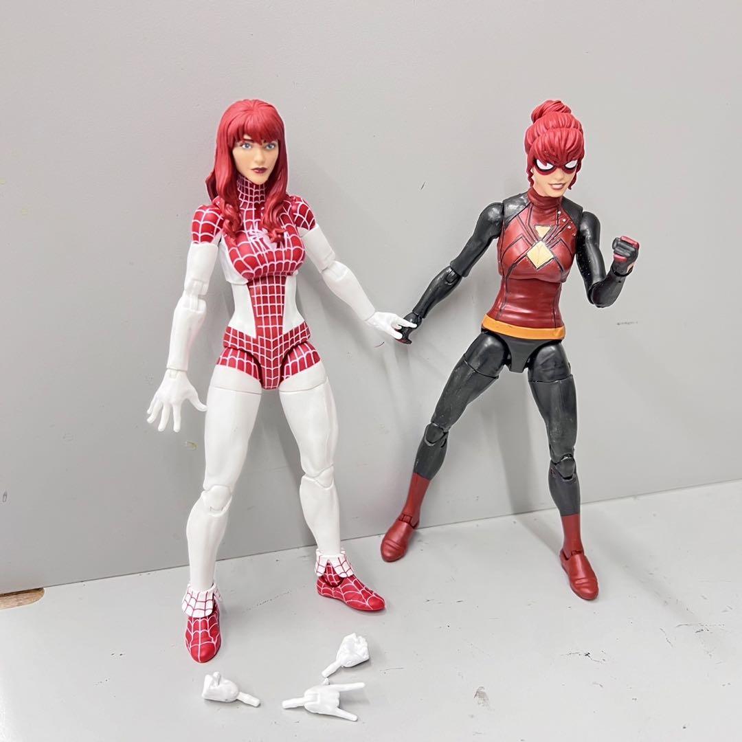 マーベルレジェンド スパイダーガール ボディ追加　塗装強化