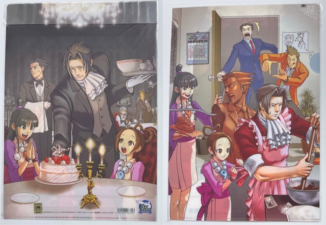 逆転裁判 15周年 クリアファイル 御剣怜侍目立った傷や汚れなし