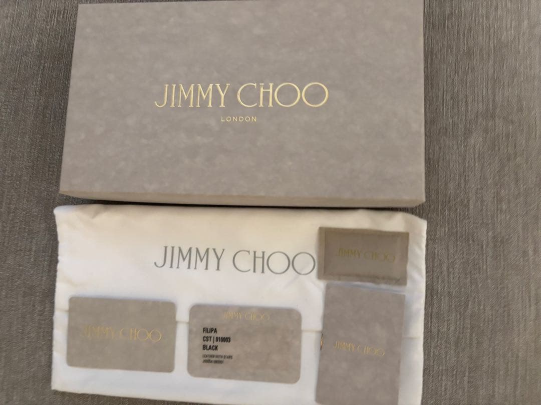 ⭐️美品 Jimmy choo FILIPA 長財布 黒 ブラック ⭐️美品 Jimmy choo FILIPA 長財布 黒 ブラック