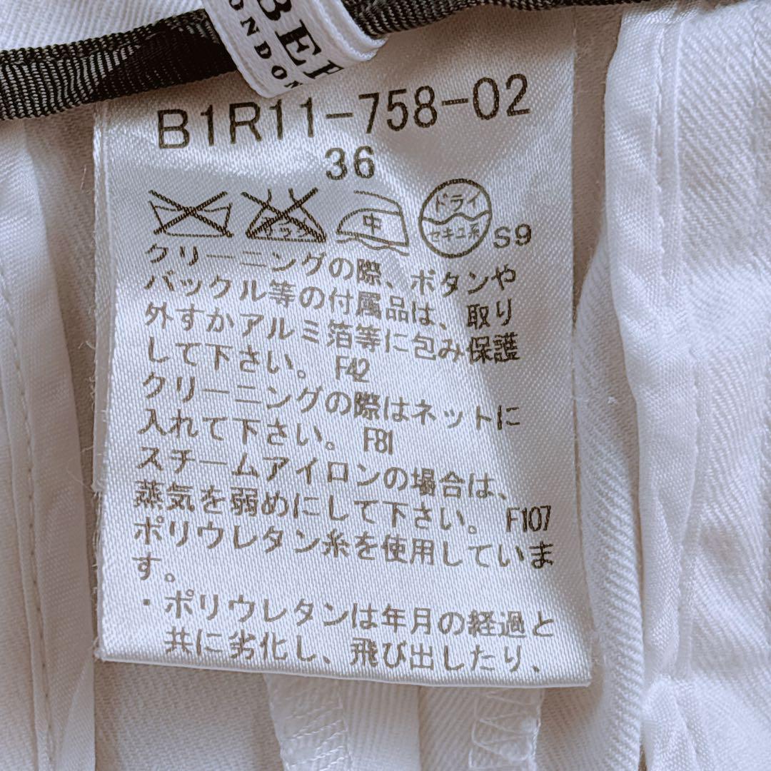 BURBERRY LONDON コットンパンツ ホワイトボトムス 36 白 - メルカリ