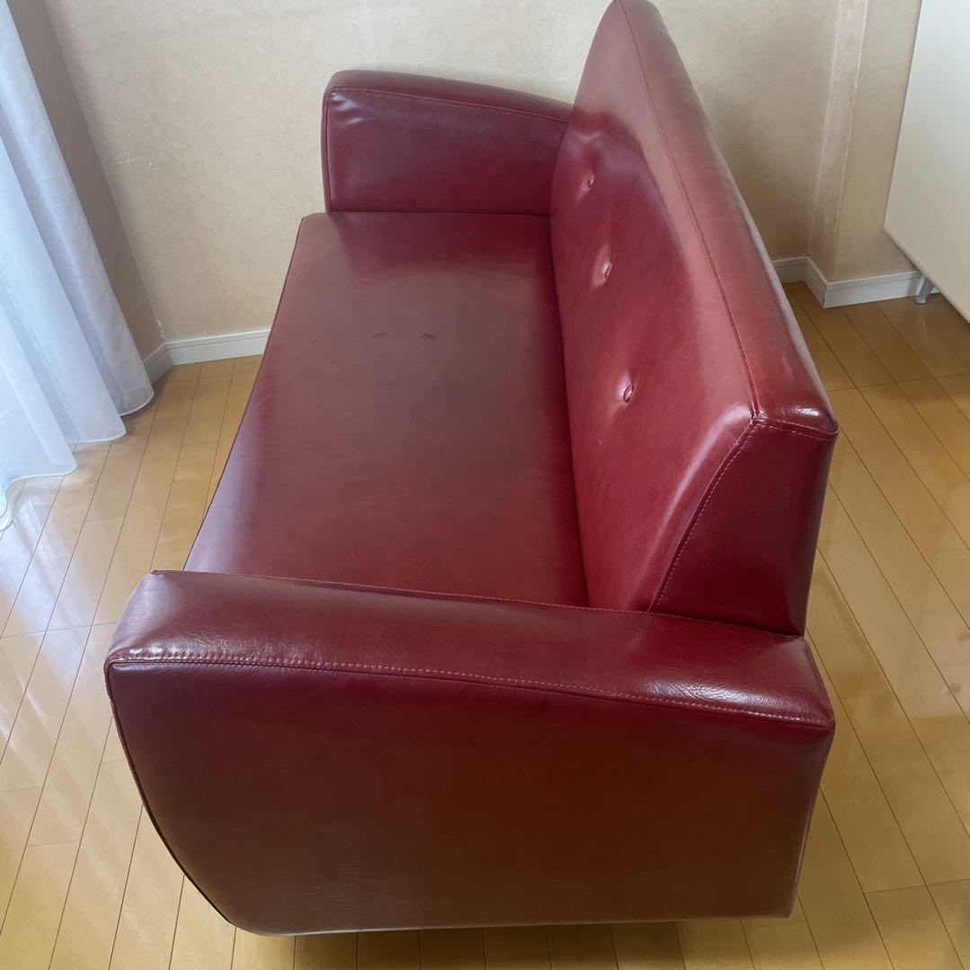 ◇ソファ（2人掛け）　合皮素材