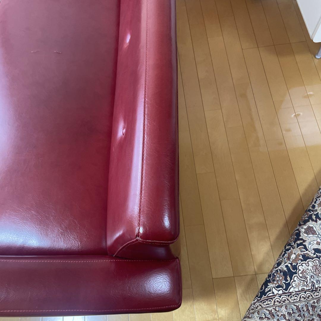◇ソファ（2人掛け）　合皮素材