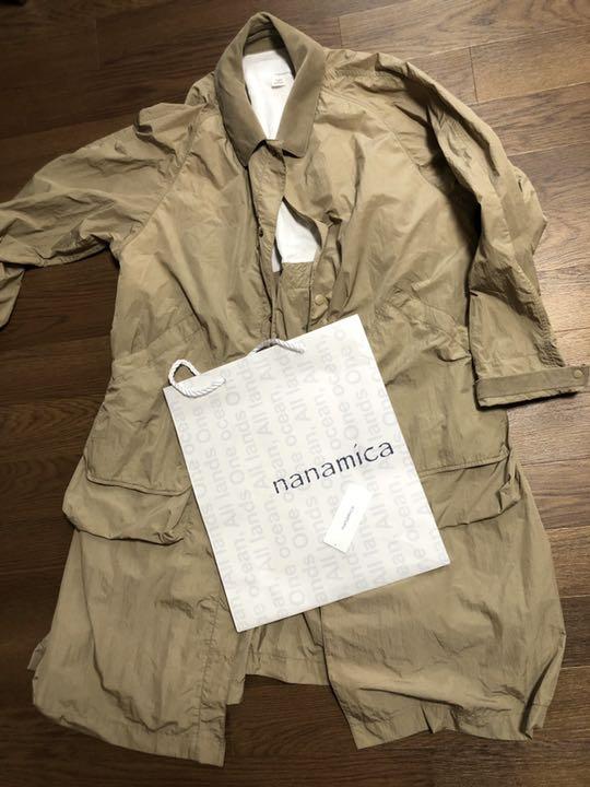 nanamica ステンカラーコート ベージュ