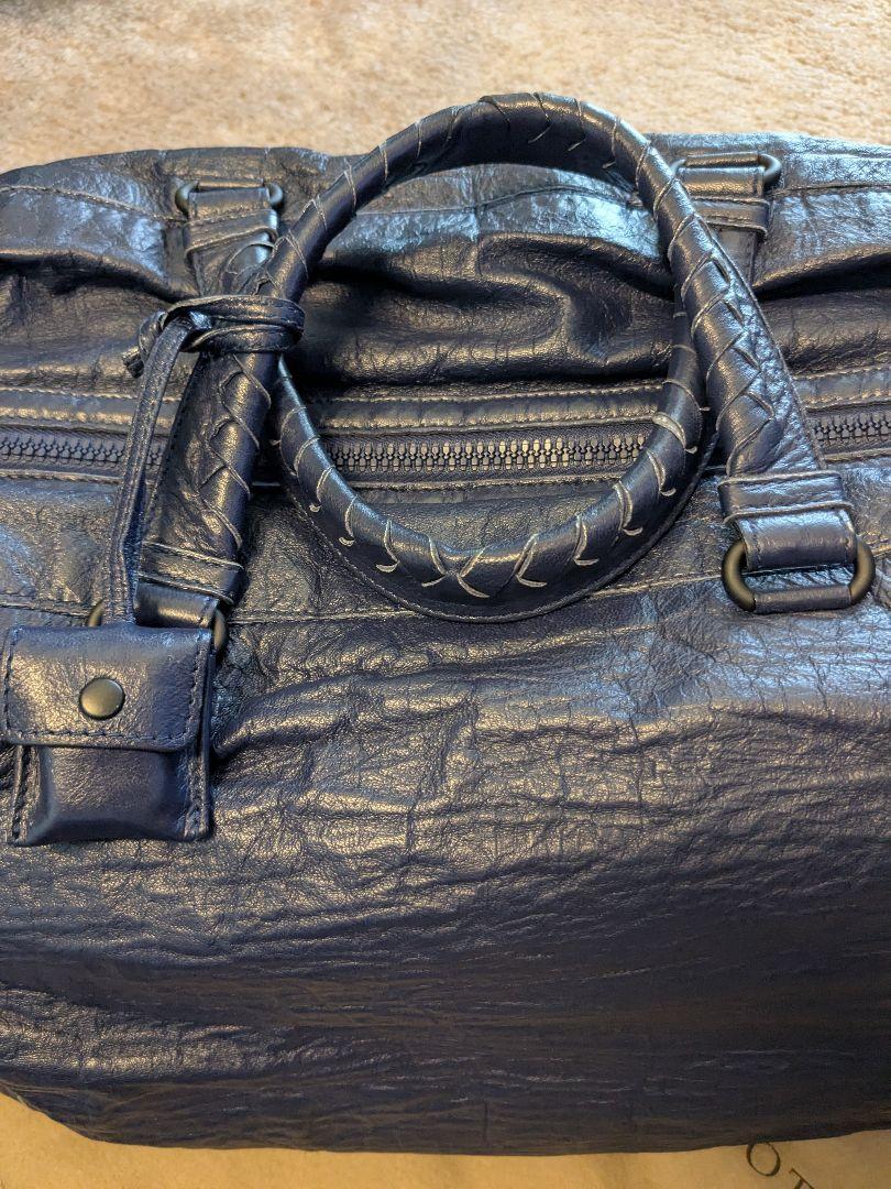 BOTTEGA VENETA ネイビー ダッフルバッグ