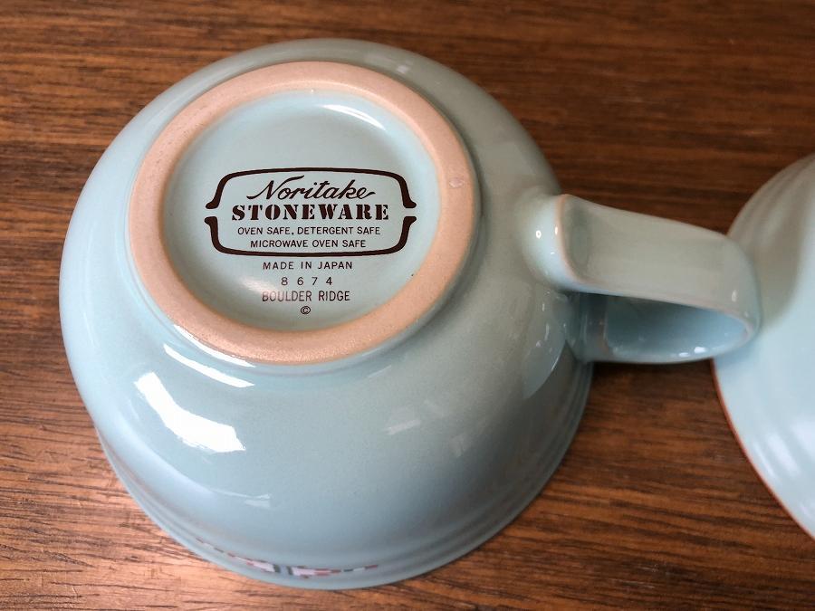 ⭐️希少美品⭐️ノリタケ ストーンウエア ボルダーリッジ スープカップ ２客