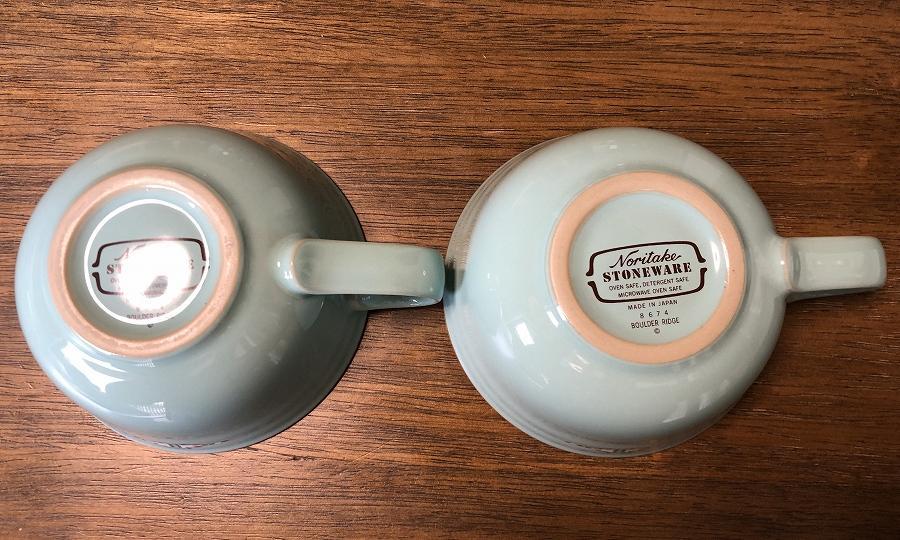 ⭐️希少美品⭐️ノリタケ ストーンウエア ボルダーリッジ スープカップ ２客