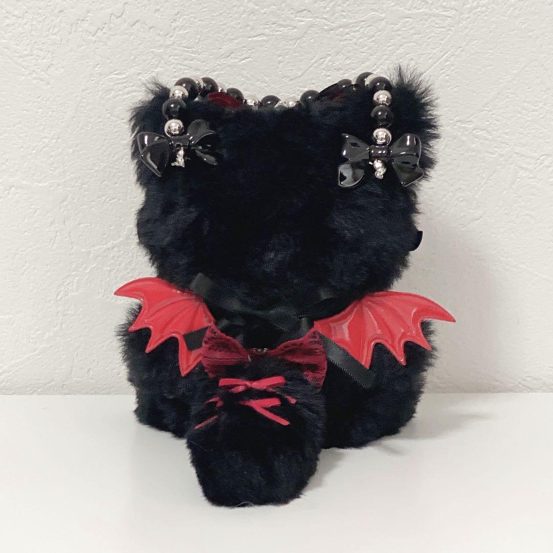 全国送料無料ギフト にじぱぺっと♡10cmサイズ ぬい服♡ブラック♡おすわりねこ クラフト・布製品