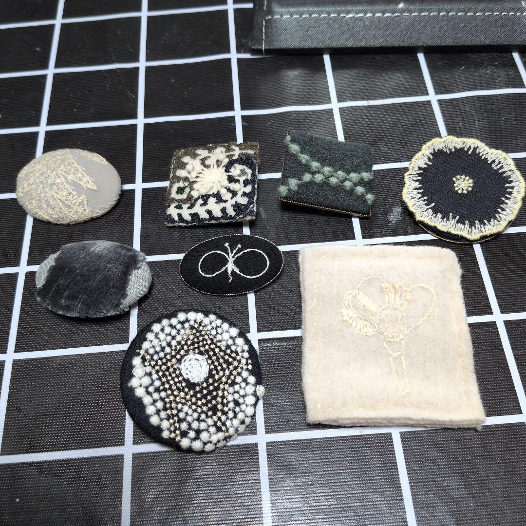 ミナペルホネン風ハンドメイドブローチ8点