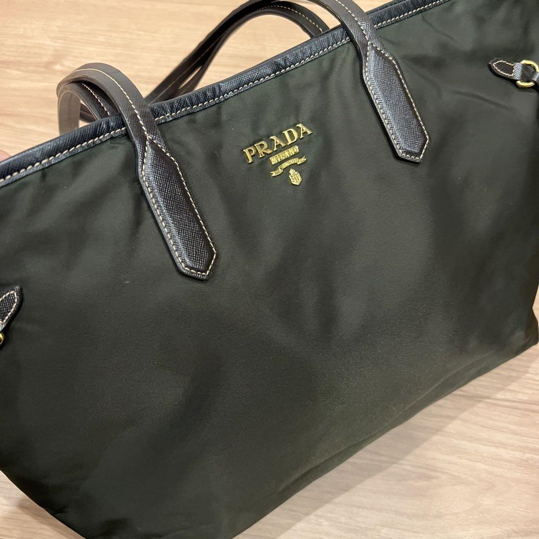高級 人気 PRADA プラダ ナイロン ロゴ トートバッグ（プラダ