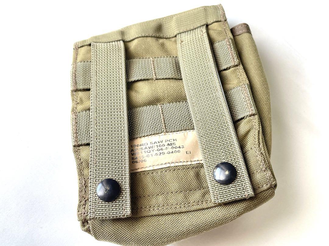 米軍実物 EAGLE SFLCS 100RD SAW マガジンポーチ カーキ