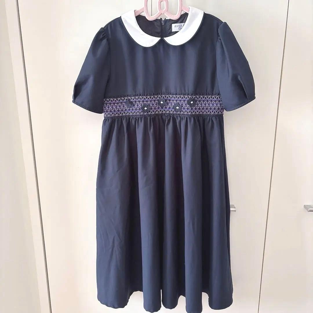美品⭐︎ANNA SUI mini スモッキング　ワンピース　受験　塾　卒業式