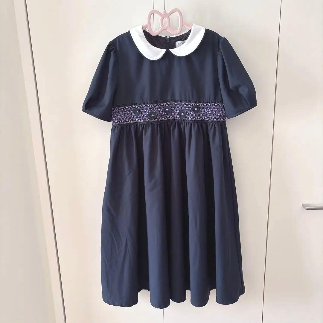 美品⭐︎ANNA SUI mini スモッキング　ワンピース　受験　塾　卒業式