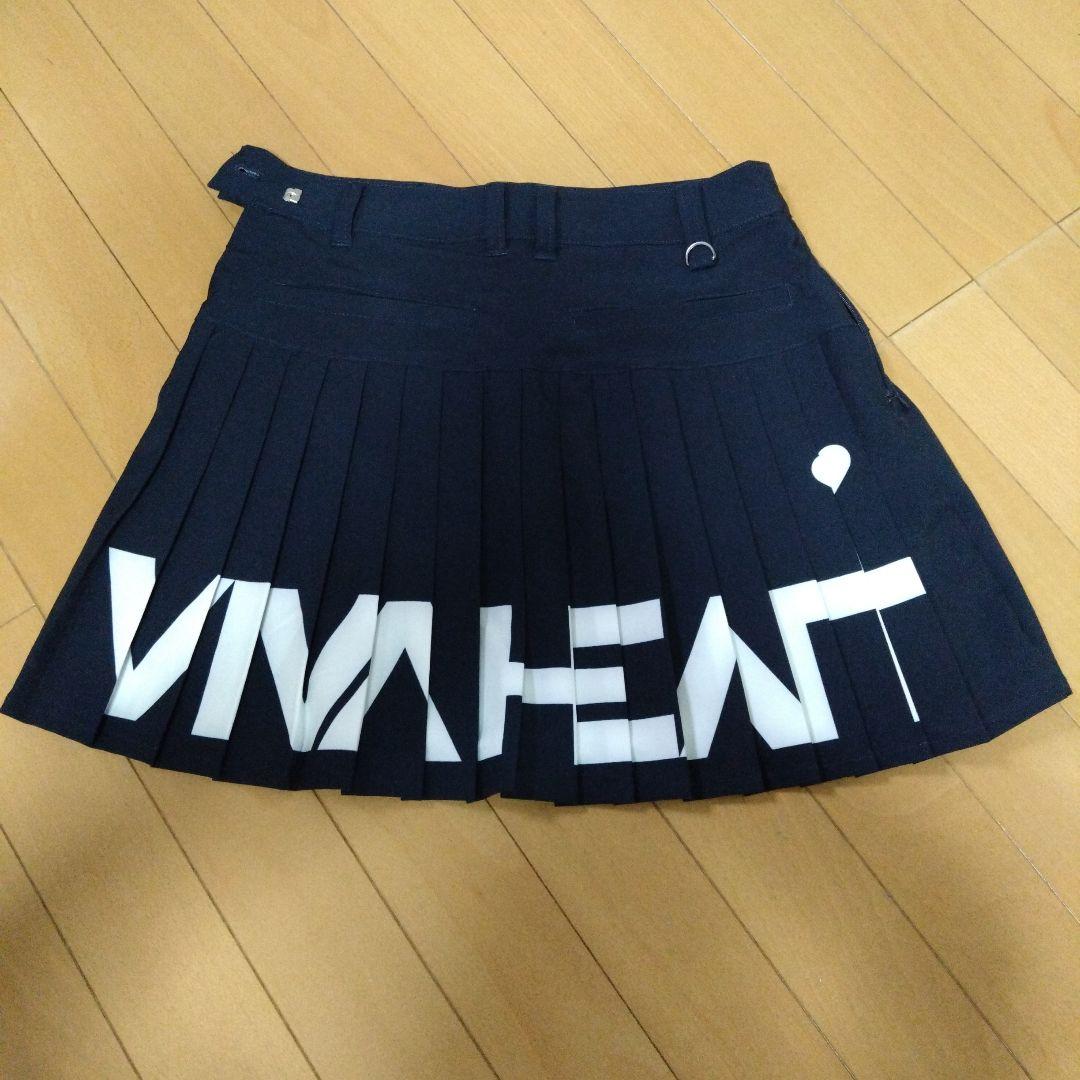 新品VIVA HEART ゴルフウェア バックロゴプリーツスカート