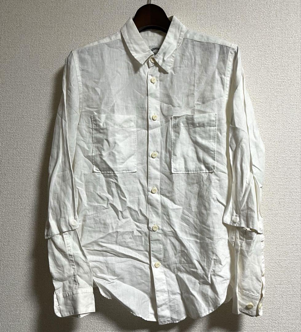 SUNSEA サンシー　12ss 変形　2way リネンシャツ