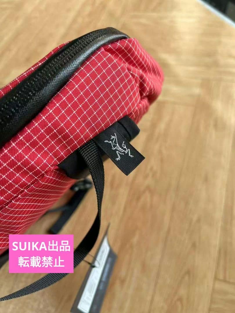 未使用 ARC'TERYX レッドチェックバックパック15L