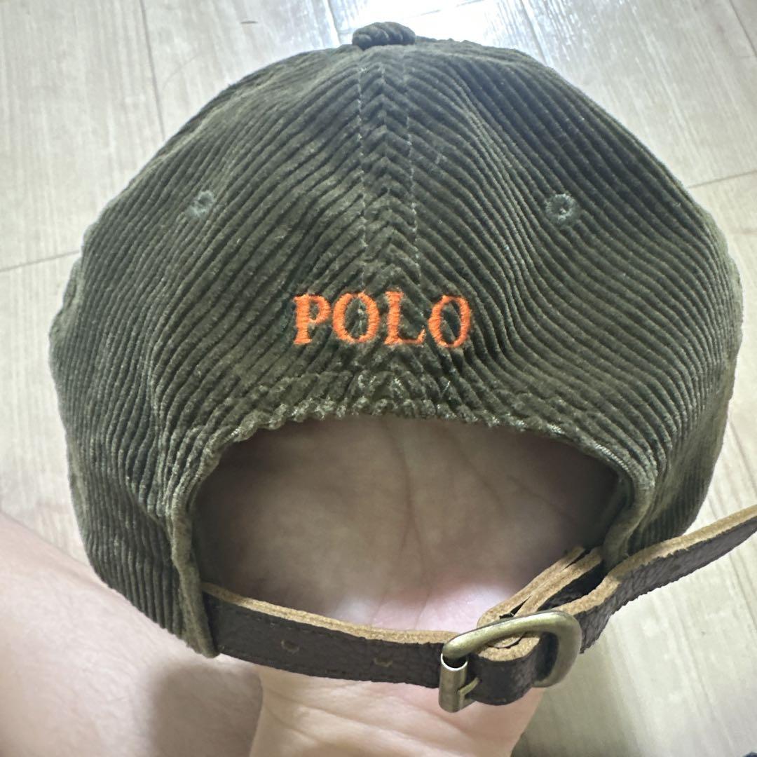 Polo Country 00sコーデュロイキャップ オリーブグリーン