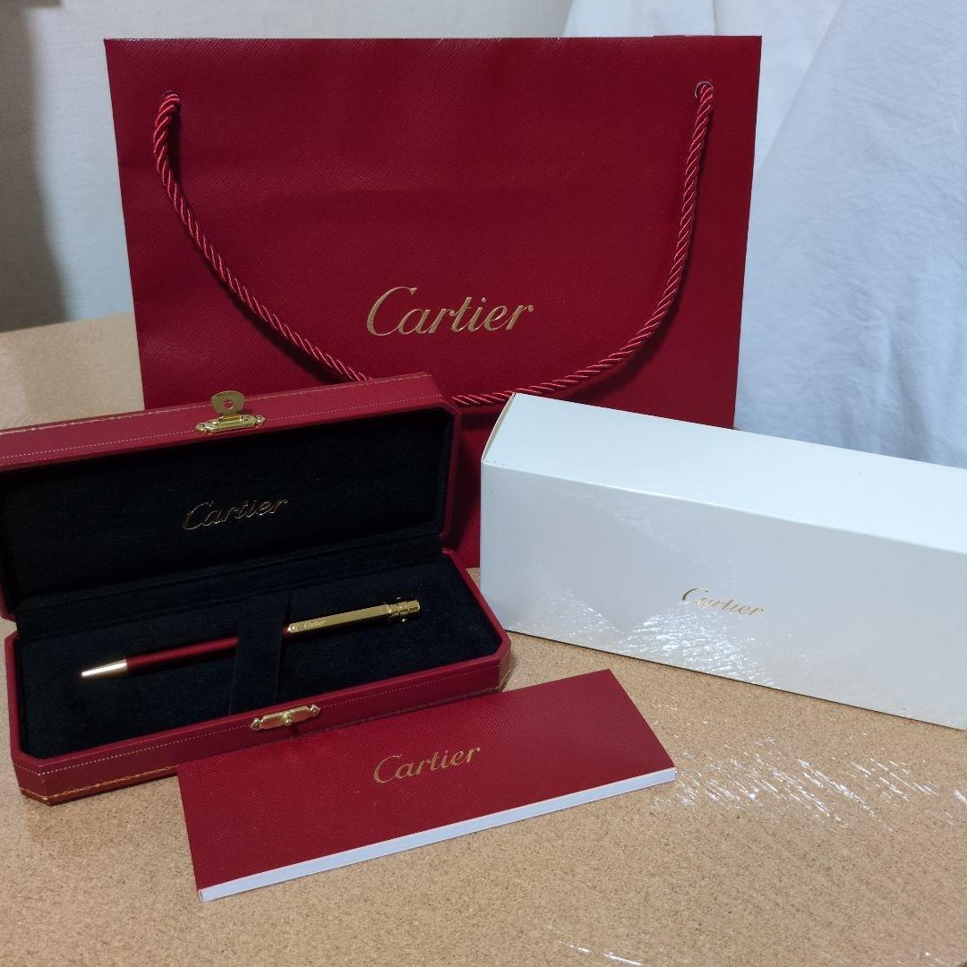 [美品] Cartier カルティエ / ボールペン レッド