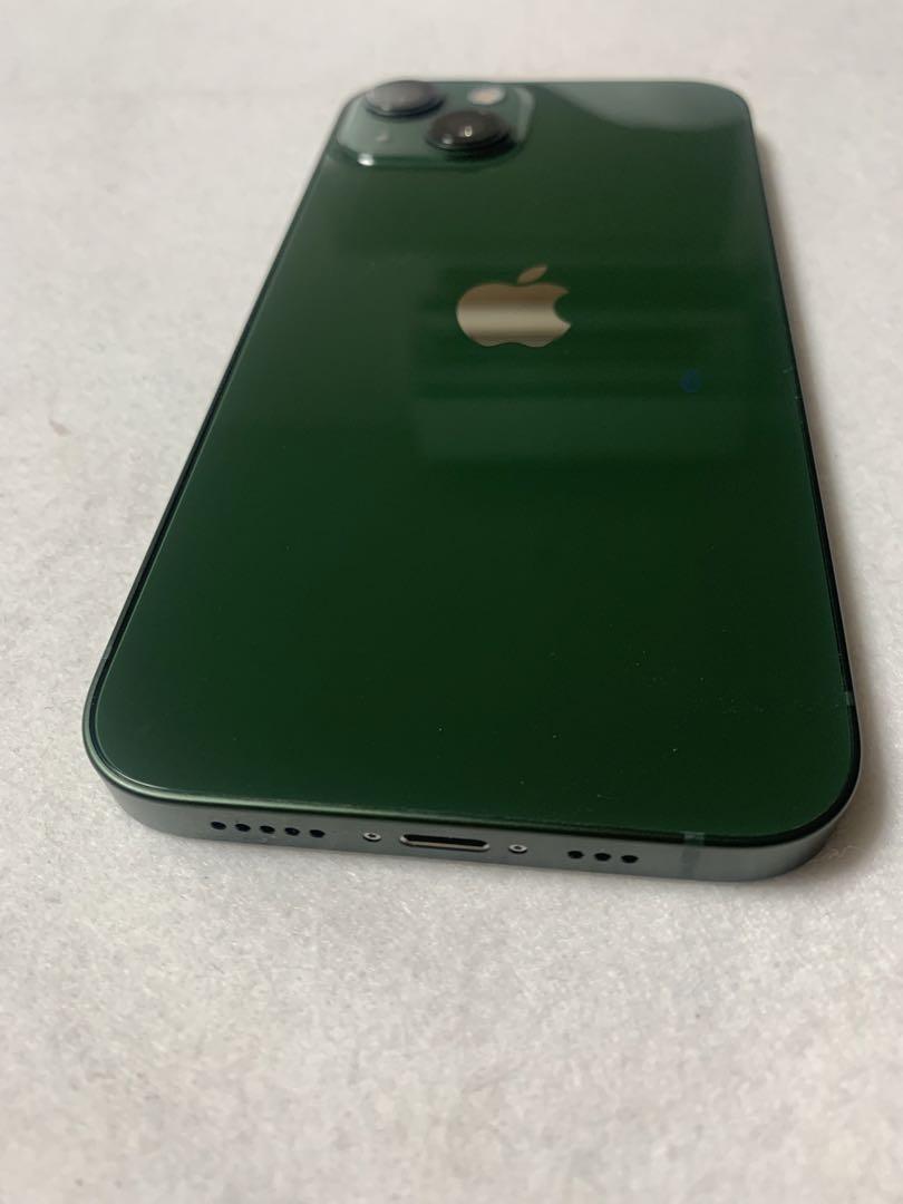 超美品☆即発送☆iPhone13 128GB SIMフリー バッテリー残90% iPhone 13 バッテリー90%以上 iPhone13 128GB グリーン SIM