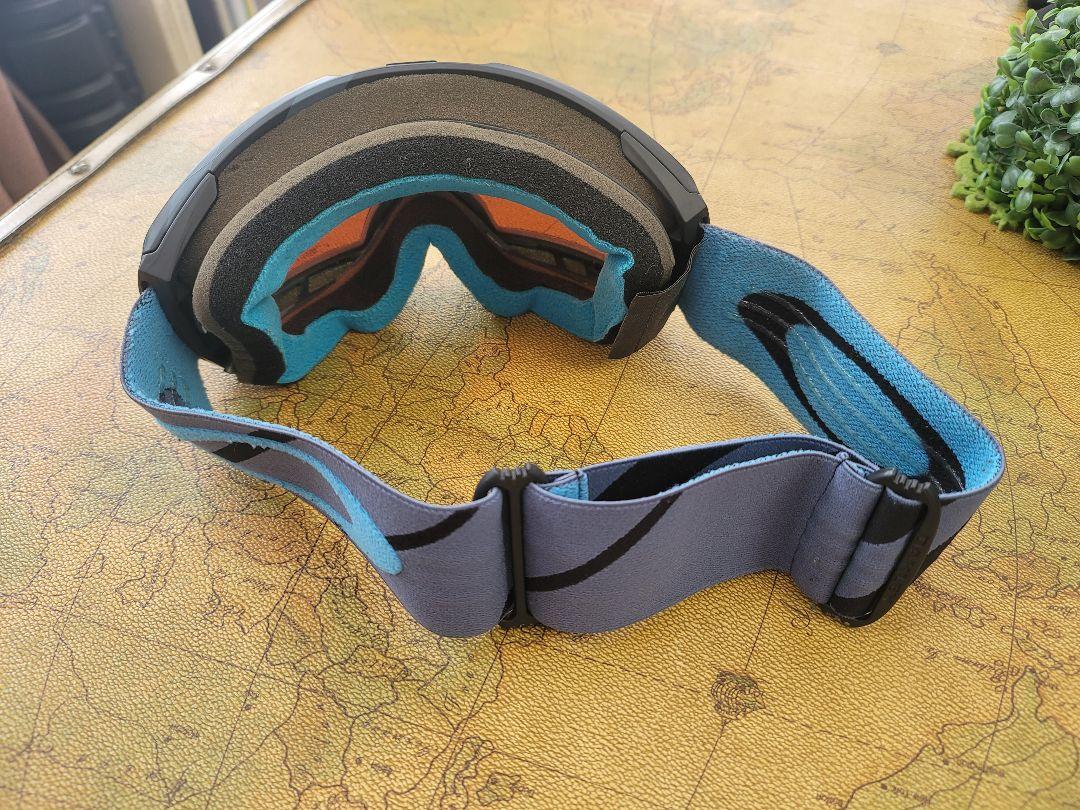 OAKLEYゴーグル　ラインマイナー　青色　レンズ赤系