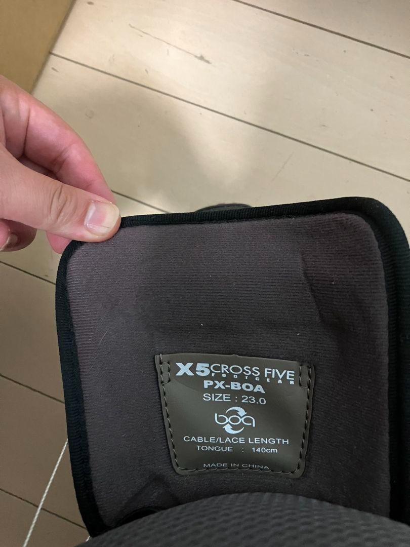 美品！ｘ５ブーツ　CROSS　FIVE　23cm