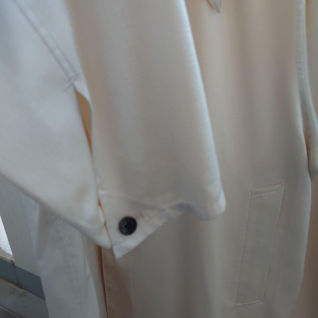 ［semoh］Embossed Effect Wide Collar Coat