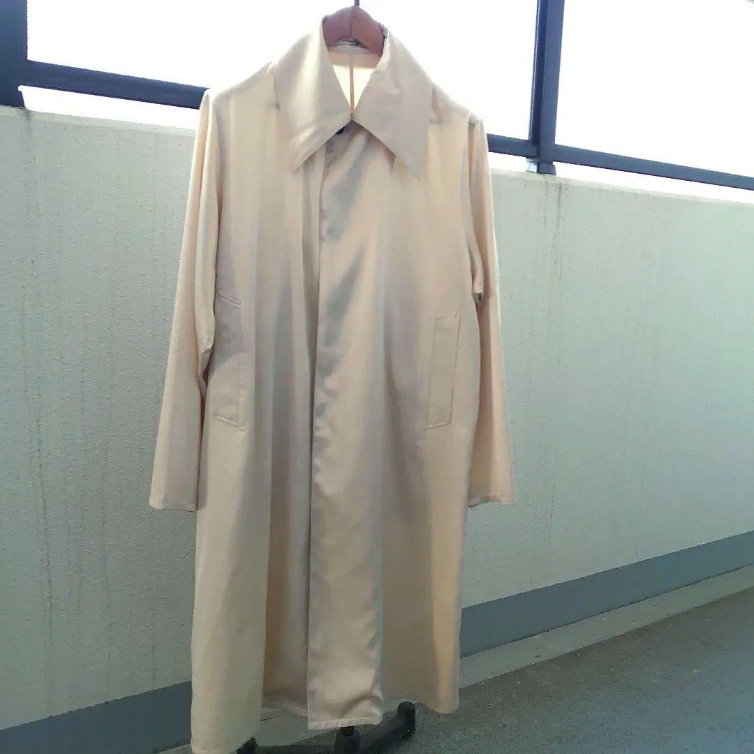 ［semoh］Embossed Effect Wide Collar Coat