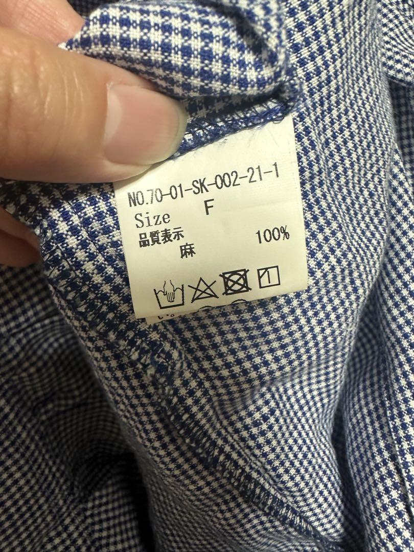 未使用(試着のみ) fig London blossom CHECK skirt